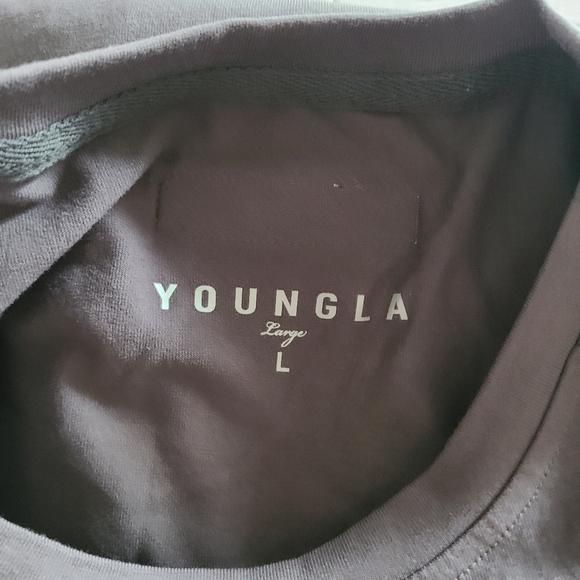 YoungLa Men's Gray Long Sleeve Shirt Sz.Large - Picture 8 of 10